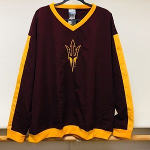 ASU V-Neck Windbreaker Men’s Top Size X2
